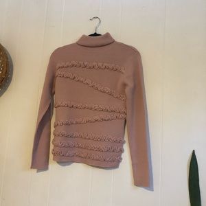 NWOT DUSTY PINK KNIT TURTLE NECK